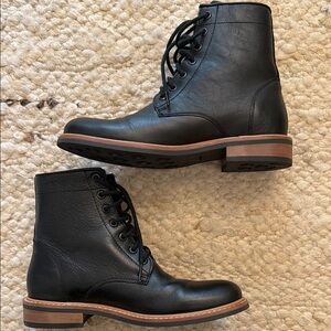 Nisolo Black Leather Combat Boots 7